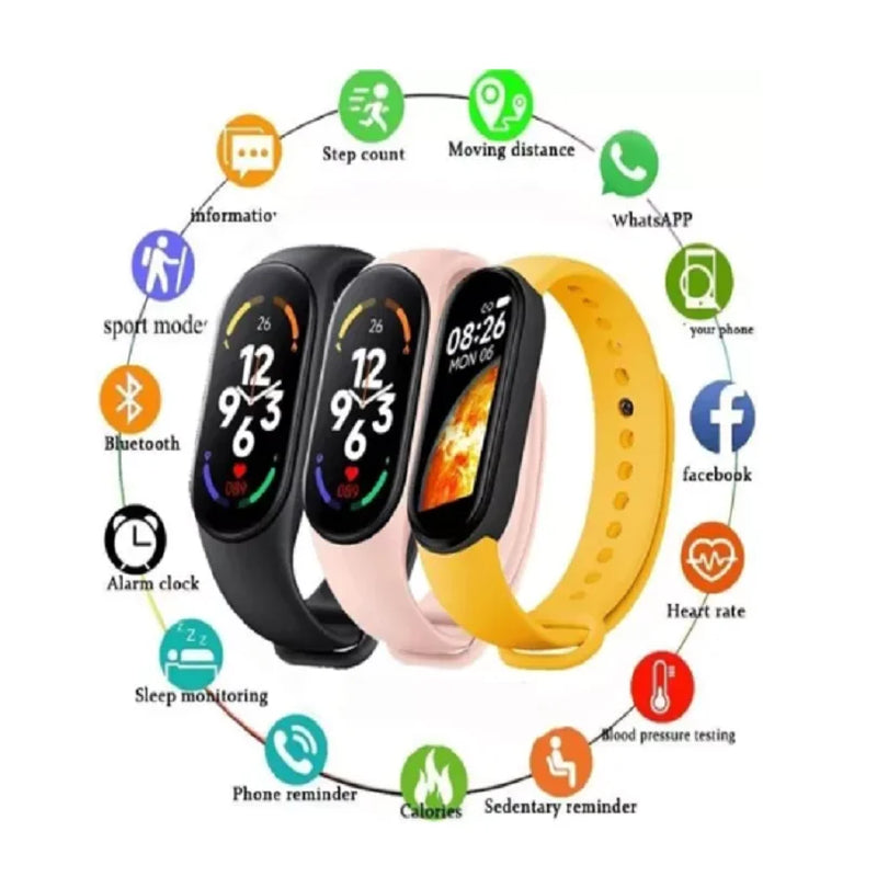 DC Smartwatch Relógio Smartband Masculino Feminino M7 1.62