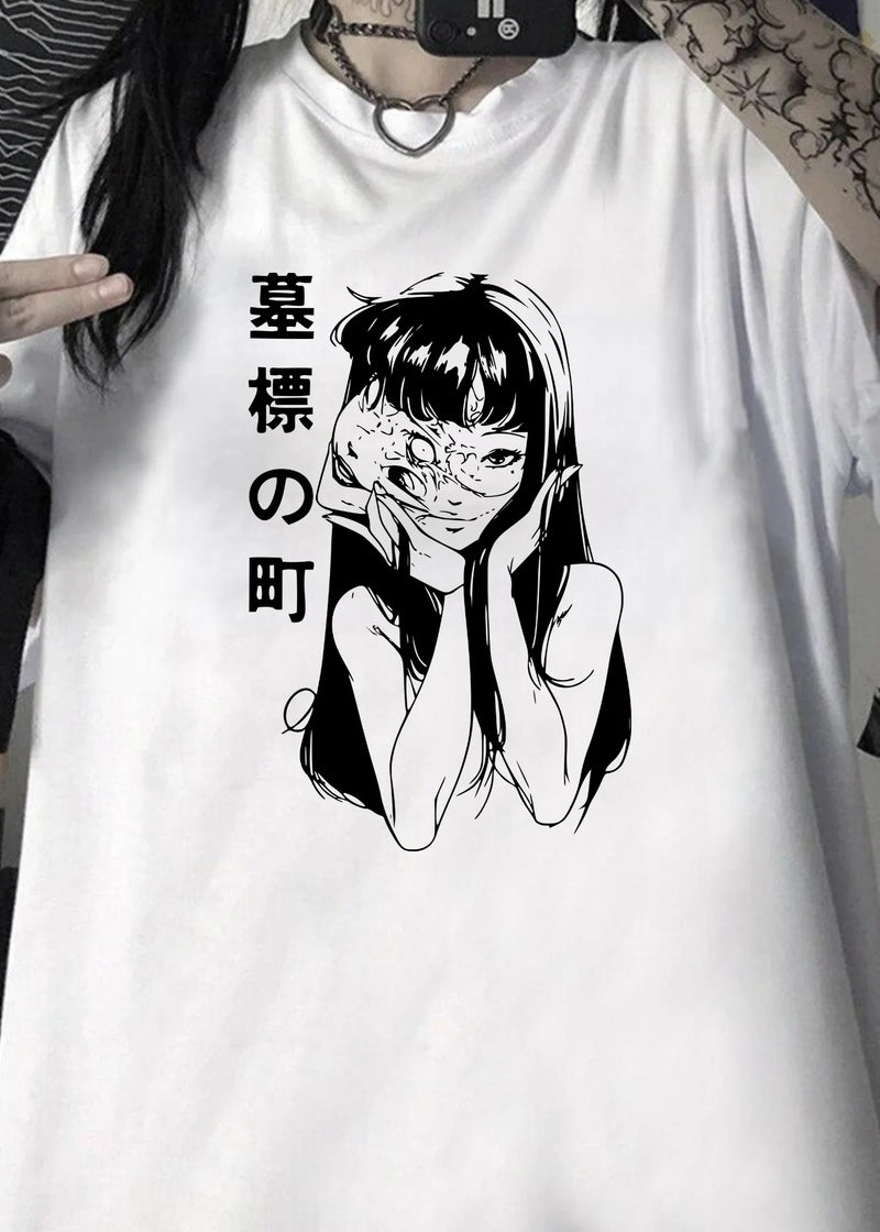 Camiseta Masculina Feminina Junji Ito Artist Ocasional Poliéster