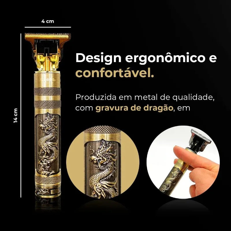 **Máquina de Cortar Cabelo e Barba Elétrica Profissional para Design Masculino**