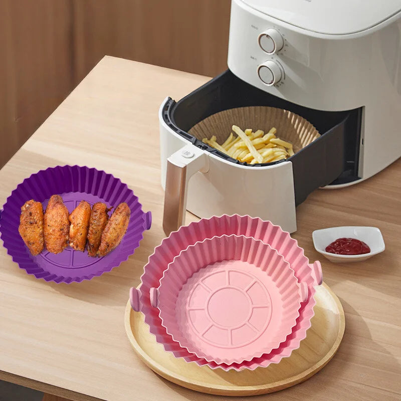 DAFUSHOP Kit 6 Formas Airfryer Tamanhos Variados Silicone