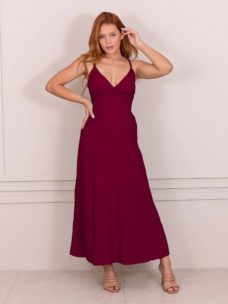 Vestido Longo com Renda HBD - Elegante, Sem Bojo, Envio Rápido