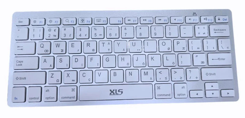 Teclado Bluetooth sem fio para PC, Smartphone e Tablet