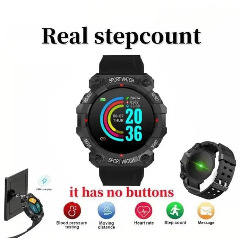 Relógio Inteligente Real Stepcount IP68 para iOS e Android