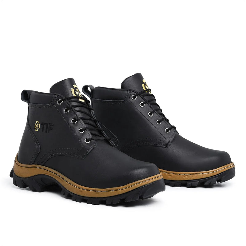 Bota Coturno Masculino Adeventure Couro Legítimo