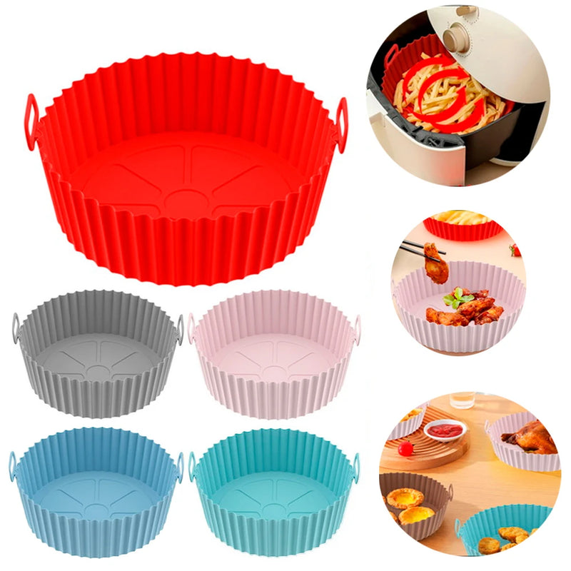 DAFUSHOP Kit 6 Formas Airfryer Tamanhos Variados Silicone