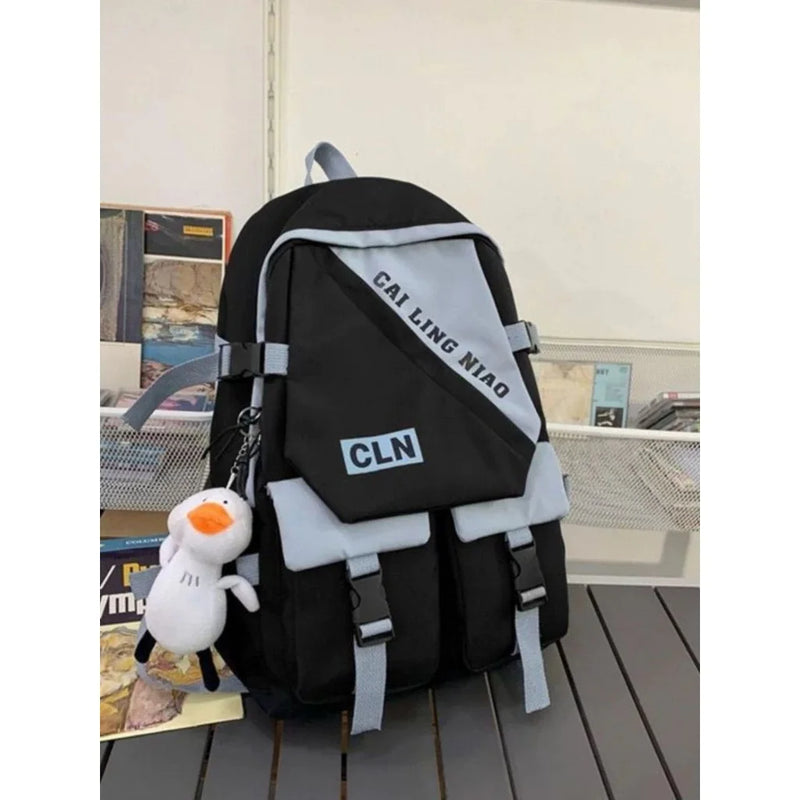 Mochila para estudante de ensino médio de grande capacidade, estilo japonês e coreano