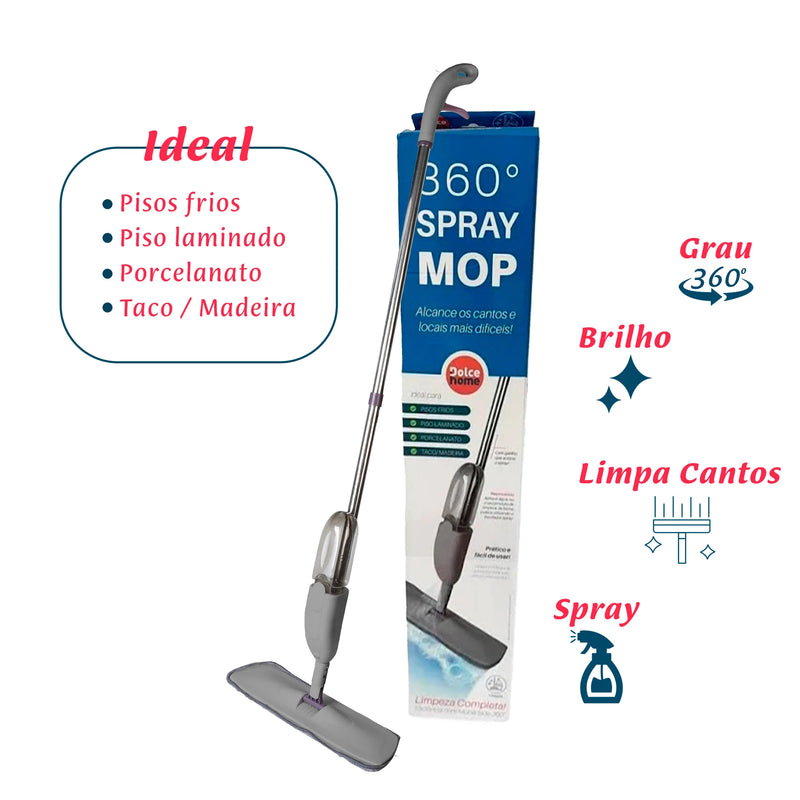 Vassoura Mop Spray - Rodo Magico Esfregão - Dolce Home