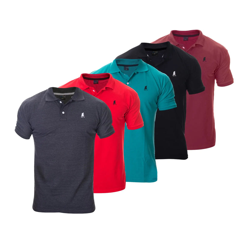 Kit 5 Camisas Polo Masculina Luxo