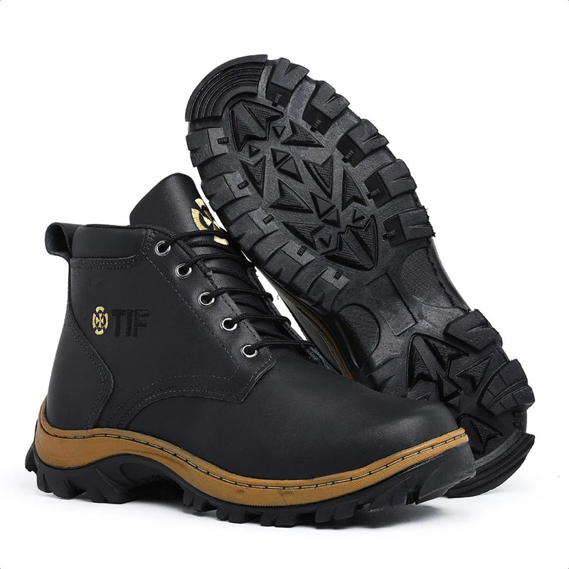 Bota Coturno Masculino Adeventure Couro Legítimo