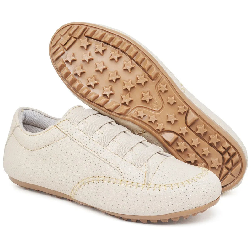 Tênis Feminino Casual Mocassim com Elástica e Sola de Borracha