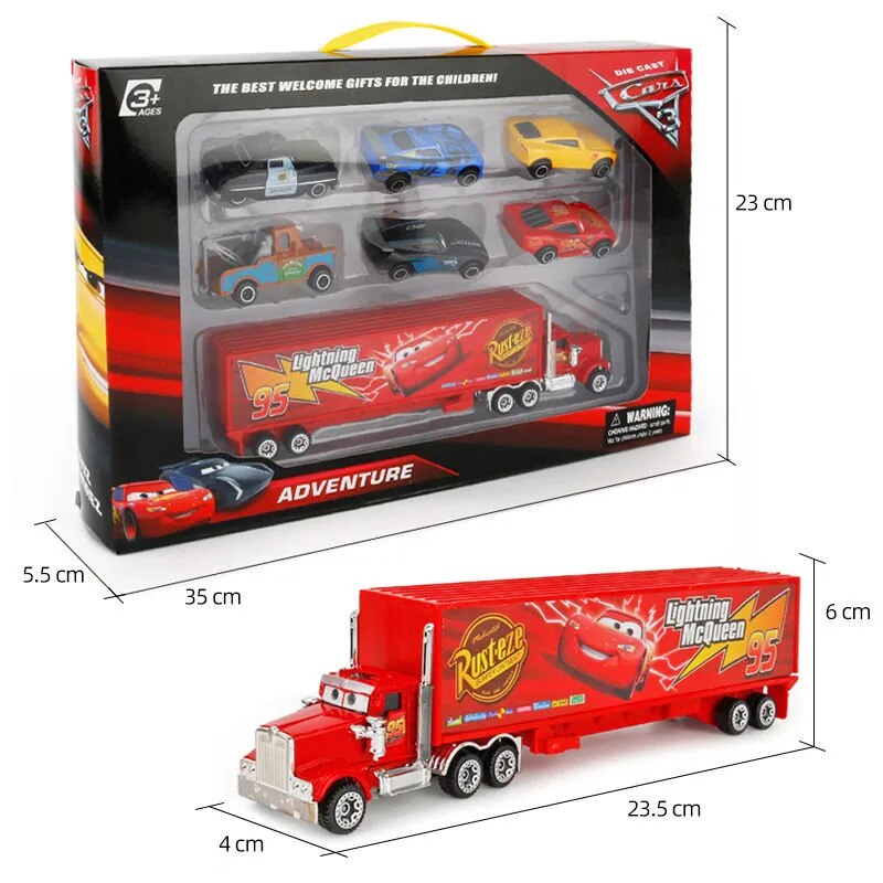 Conjunto de Carros Disney Pixar Car 3 Corridas Épicas em Miniatura