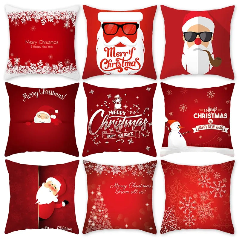 Capas de Almofada de Natal Decore com o Espírito Natalino