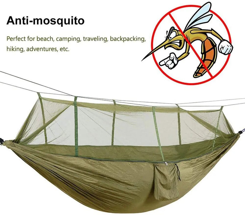 Rede de Acampamento para 2 Pessoas com Mosquiteiro