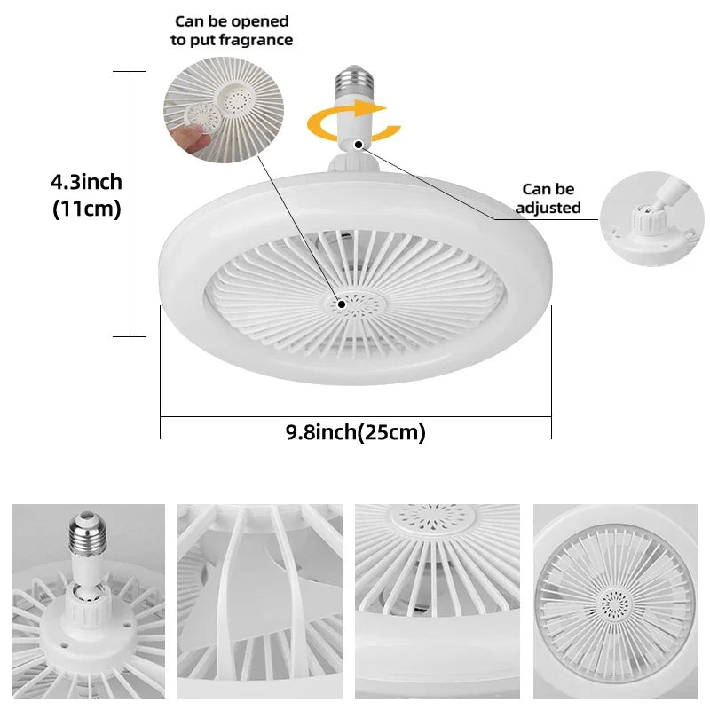 Ventilador LED Controle Remoto, Novo