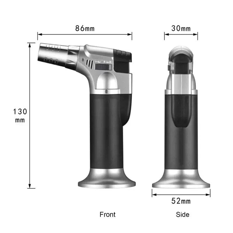 Isqueiro Turbo 2 em 1 à Prova de Vento - Perfeito para Churrascos e Cozinhas ao Ar Livre