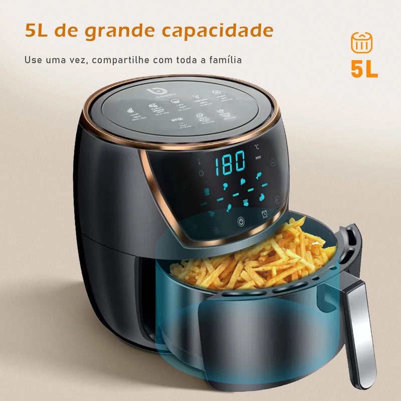 Air Fryer Grande Sem Óleo - Frete Grátis