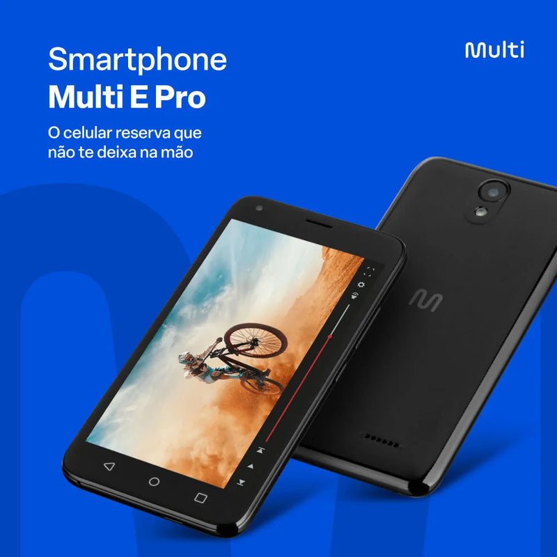 Smartphone Multi E Pro 4G 32GB 1GB RAM Dual Chip Android 11