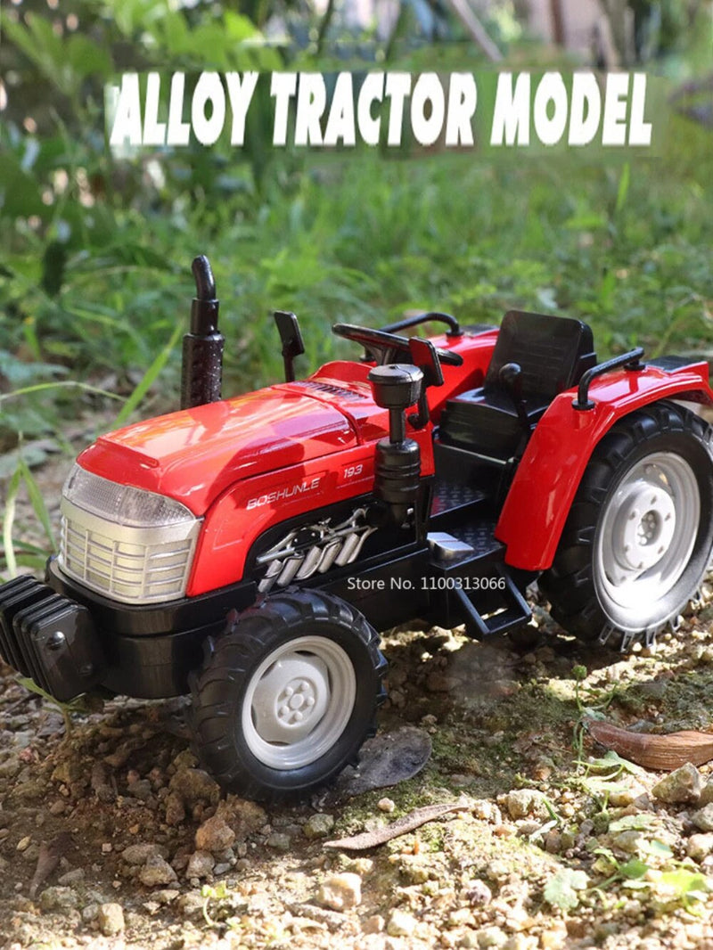 Trator de Brinquedo 1:32 com Rodas de Retorno