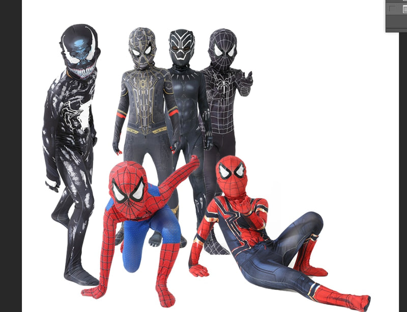 Novo Traje de Cosplay Miles Morales Longe de Casa Roupa Zentai Homem-Aranh