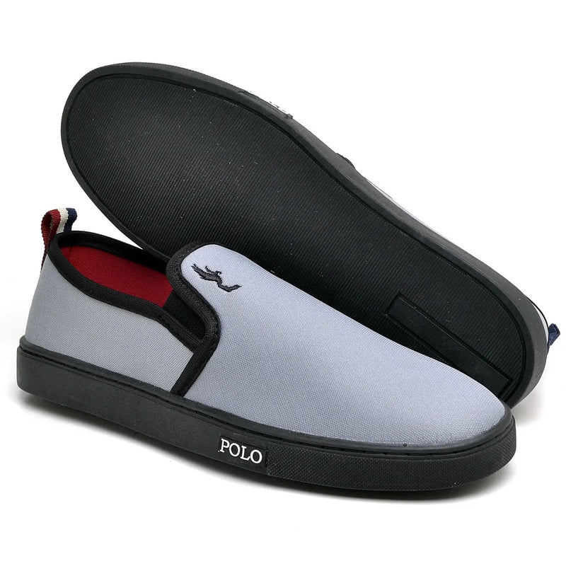 **Kit 3 Pares Tênis Masculino Slip On + Acessórios**