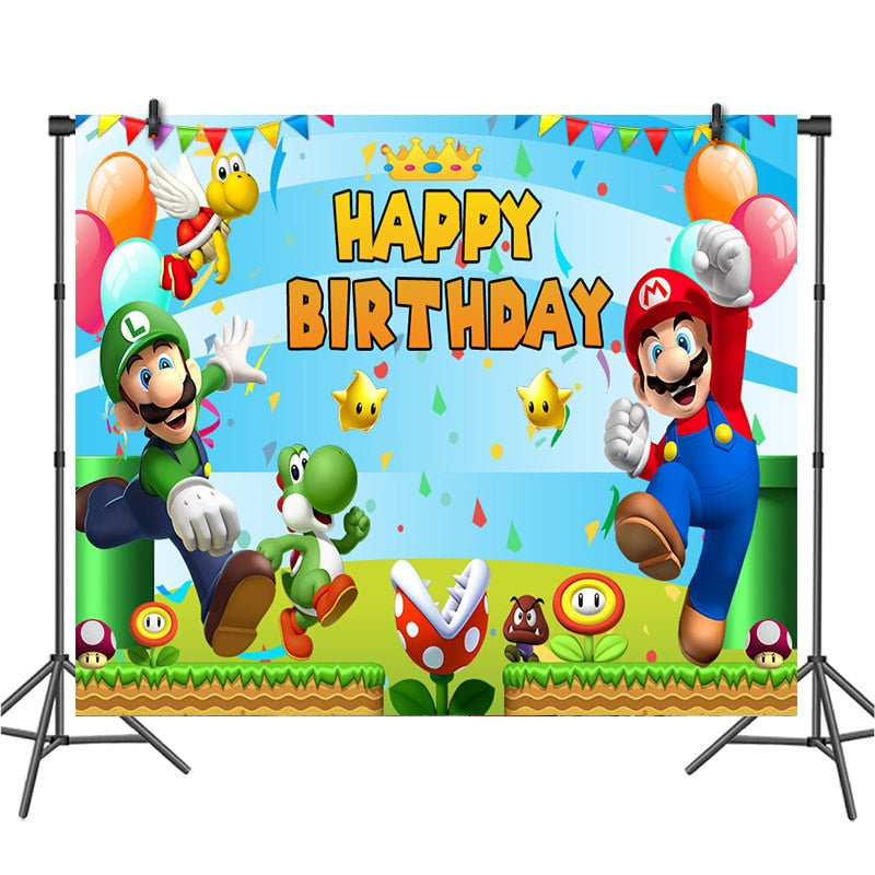 Decoração de Festa de Aniversário Super Mario