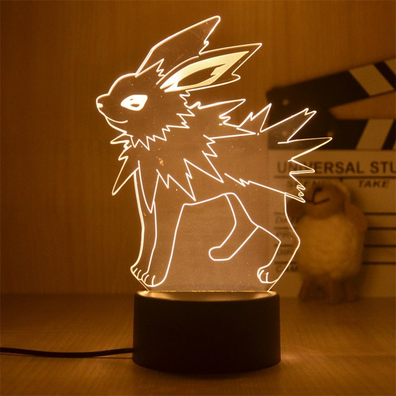 Nova Luz Noturna 3D Led do Pokemon Pikachu Brinquedo Infantil