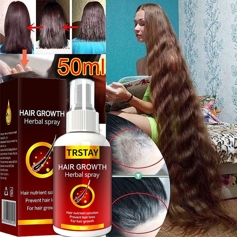 Soro para Crescimento Capilar Spray Líquido de Crescimento Rápido para Cabelo