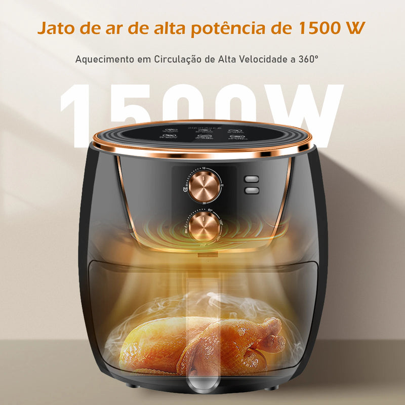 Air Fryer Grande Sem Óleo - Frete Grátis