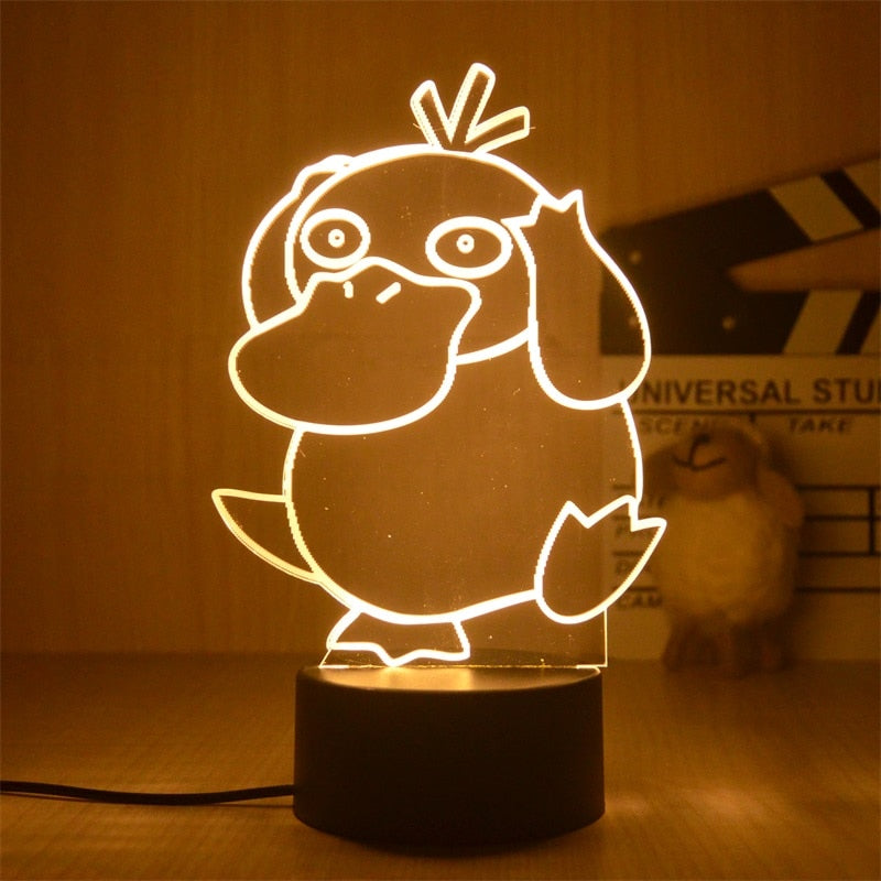 Nova Luz Noturna 3D Led do Pokemon Pikachu Brinquedo Infantil