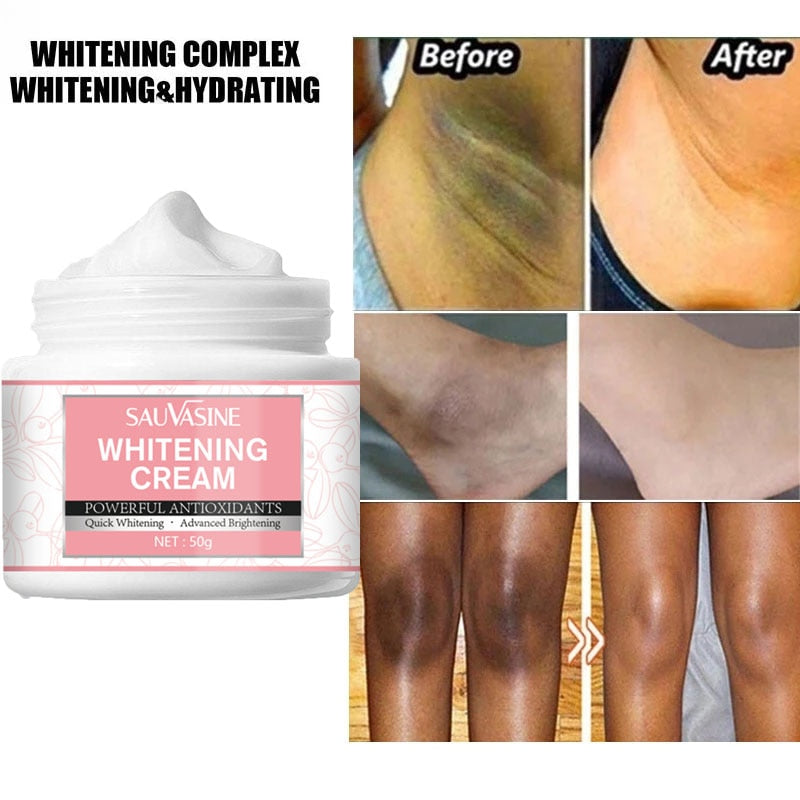 Creme Clareador Corporal para Áreas Íntimas Axilas Joelhos e Nádegas  Clareia