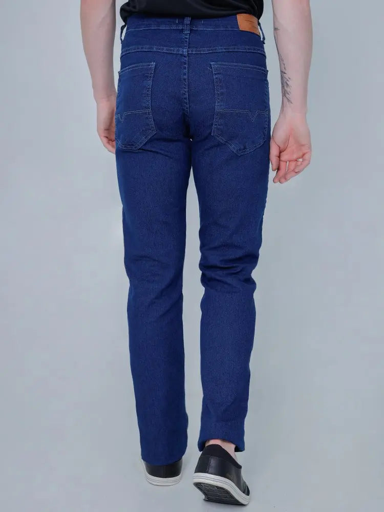 Calça Masculina Jeans Confort Tradicional Calibre Corte Reto Cor Azul