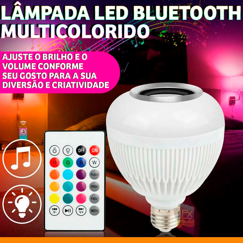 2 em 1 caixa de som Bluetooth Premium 12W com luz LED