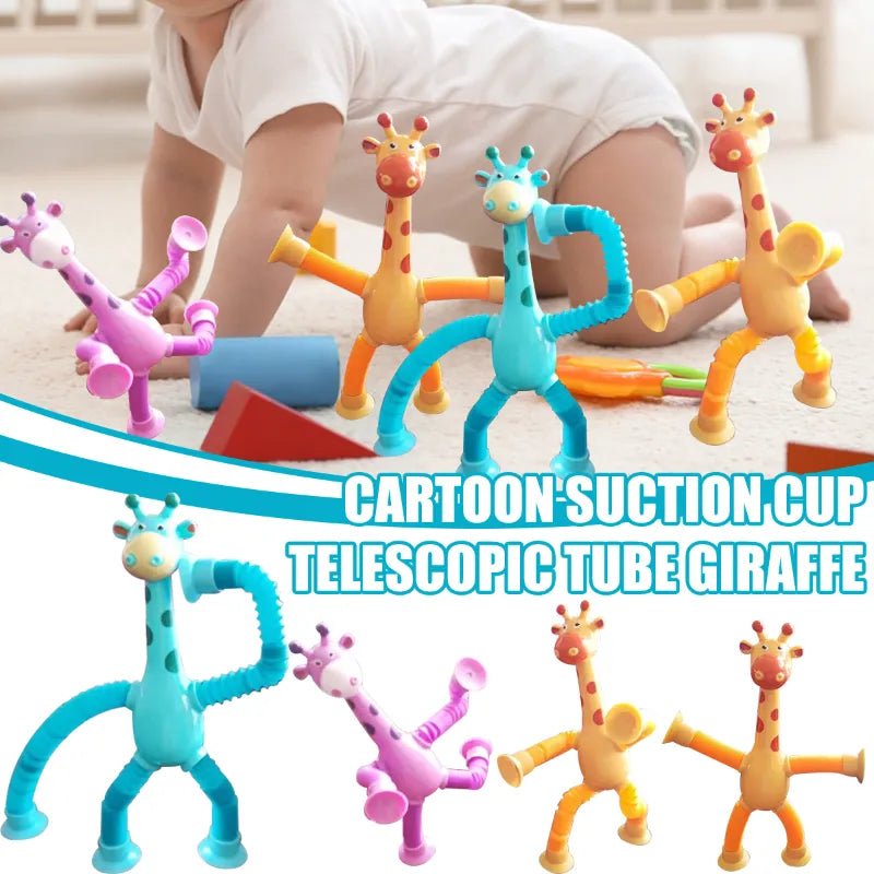 Giraffe Pop Tubes Diversão Sensorial e Relaxamento Garantidos