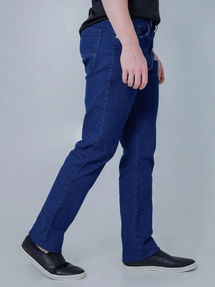 Calça Masculina Jeans Confort Tradicional Calibre Corte Reto Cor Azul