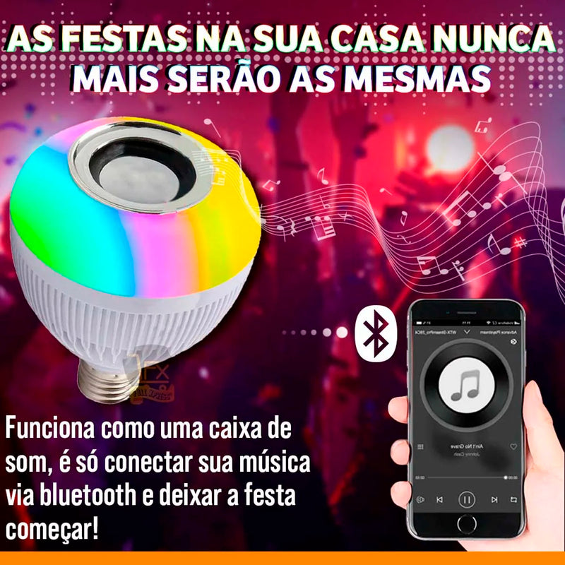 2 em 1 caixa de som Bluetooth Premium 12W com luz LED