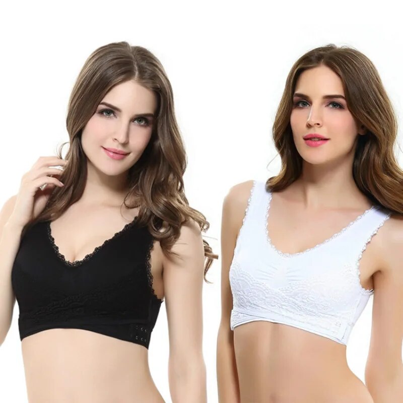 Sutiã Bralette Renda Sólido 3XL Plus Size