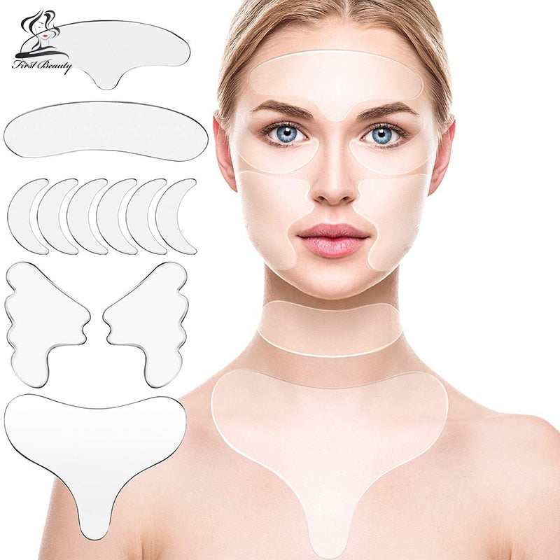 Fashion Silicone Anti - Rugas para Rosto Testa Pescoço e Mãos