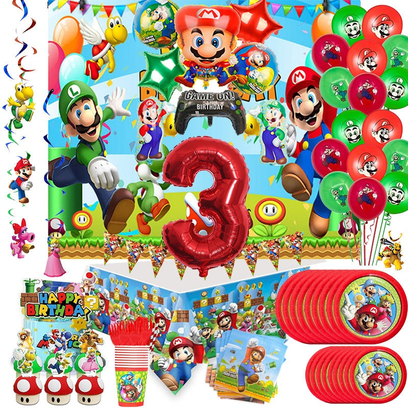 Decoração de Festa de Aniversário Super Mario